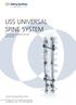 USS UNIVERSAL SPINE SYSTEM Side-opening Pedicle Screws and Hooks