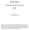PCT 101. A Perceptual Control Theory Primer. Fred Nickols 8/27/2012