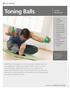 Toning Balls. Includes 15 Exercises:
