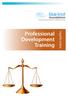 Professional Development Training. Legal & Justice