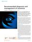 Recommended diagnosis and management of insomnia