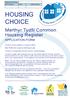 Merthyr Tydfil Common Housing Register