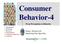 Consumer Behavior-4. From Perceptions to Behavior. Danny Abramovich Marketing Plan Specialist