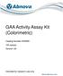 GAA Activity Assay Kit (Colorimetric)