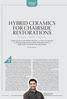 HYBRID CERAMICS FOR CHAIRSIDE RESTORATIONS