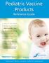 Pediatric Vaccine Products