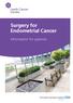 Surgery for Endometrial Cancer
