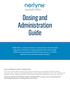 Dosing and Administration Guide