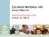 COLORADO MATERNAL AND CHILD HEALTH