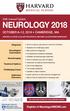 NEUROLOGY th Annual Update OCTOBER 8 12, 2018 CAMBRIDGE, MA. Register at Neurology.HMSCME.com. Diagnosis. Neurological Examination
