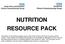 NUTRITION RESOURCE PACK