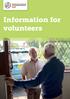 Information for volunteers