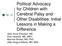 Political Advocacy for Children with Cerebral Palsy and Other Disabilities: Initial Lessons in Making a Difference
