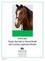 PATH Intl. Equine Specialist in Mental Health and Learning Application Booklet