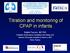 Titration and monitoring of CPAP in infants