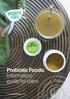 Probiotic Foods: Information guide for users.