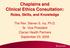 Chaplains and Clinical Ethics Consultation: Roles, Skills, and Knowledge