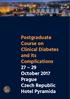 5 th. Postgraduate Course on Clinical Diabetes and its Complications October 2017 Prague Czech Republic Hotel Pyramida