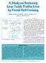 A Study on Reducing Gear Tooth Profile Error by Finish Roll Forming
