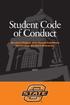Student Code of Conduct. Student Rights and Responsibilities Governing Student Behavior