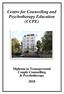Centre for Counselling and Psychotherapy Education (CCPE)