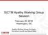 ISCTM Apathy Working Group Session