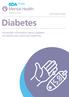 Information Sheet. Diabetes. Accessible information about diabetes for adults with Learning Disabilities