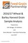 2016/17 Wheat & Barley Harvest Grain Sample Analysis