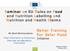Seminar on EU Rules on Food and Nutrition Labelling and Nutrition and Health Claims