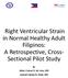 Right Ventricular Strain in Normal Healthy Adult Filipinos: A Retrospective, Cross- Sectional Pilot Study