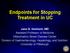 Endpoints for Stopping Treatment in UC