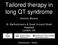 Tailored therapy in long QT syndrome