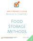Food Storage Methods
