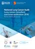 National Lung Cancer Audit Lung cancer consultant outcomes publication 2016 (for the 2013 audit period)