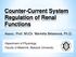 Counter-Current System Regulation of Renal Functions