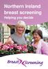 Northern Ireland breast screening. Helping you decide