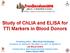 Study of ChLIA and ELISA for TTI Markers in Blood Donors