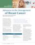 Advances in the Management. of Breast Cancer