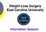 Weight Loss Surgery East Carolina University. Information Session
