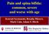 Pain and spina bifida: common, severe and worse with age. Konrad Szymanski, Rosalia Misseri, Mark Cain, Adam T. Hirsh