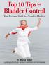 Top 10 Tips Bladder Control