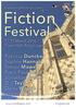INFORMATION. Ticket Prices. Booking. The Fiction Festival is grateful for support from. Raffle Prize