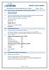 This safety data sheet conforms to Regulation (EC) No. 1272/2008. Version