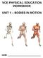 VCE PHYSICAL EDUCATION WORKBOOK UNIT 1 BODIES IN MOTION NAME: