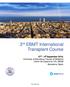 3 rd EBMT International Transplant Course
