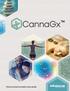 I. WELCOME TO YOUR CANNAGX REPORT 1 II. SUMMARY OF HOW YOUR BODY REACTS TO CANNABIS 2 III. SUMMARY OF YOUR PERSONAL PRODUCT SELECTION 3