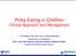 Picky Eating in Children Clinical Approach and Management