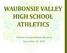 WAUBONSIE VALLEY HIGH SCHOOL ATHLETICS. Winter Parent/Athlete Meeting November 14, 2016