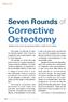 Corrective Osteotomy. Seven Rounds of