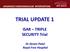 TRIAL UPDATE 1. ISAR TRIPLE SECURITY Trial. Dr Deven Patel Royal Free Hospital